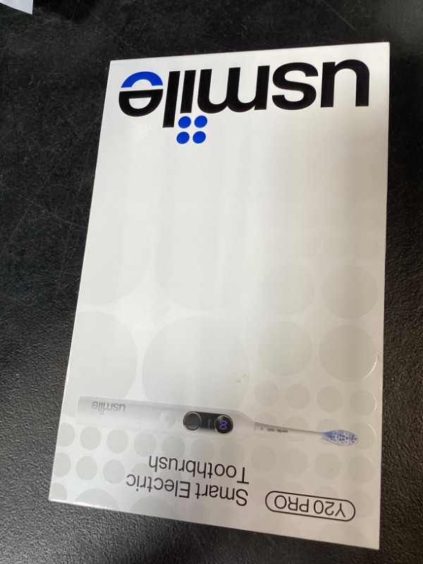 Photo 1 of usmile Y20PRO Electric Toothbrush, AI-Powered Smart Toothbrush with AM/PM Auto Mode, 4 Brushing Modes, 90-Day Battery, App Control, Real-Time 3D Map, 2 Brush Heads Included
