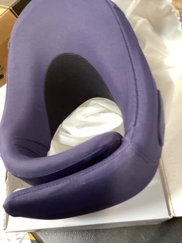 Photo 1 of Yunari Cordless Neck Brace for Cervical Spine Posture Correction and Support, Patented Traction Device with Intelligent Adjust and Hot Compress, Neck Brace for Men and Women, ?Navy Blue, Medium?