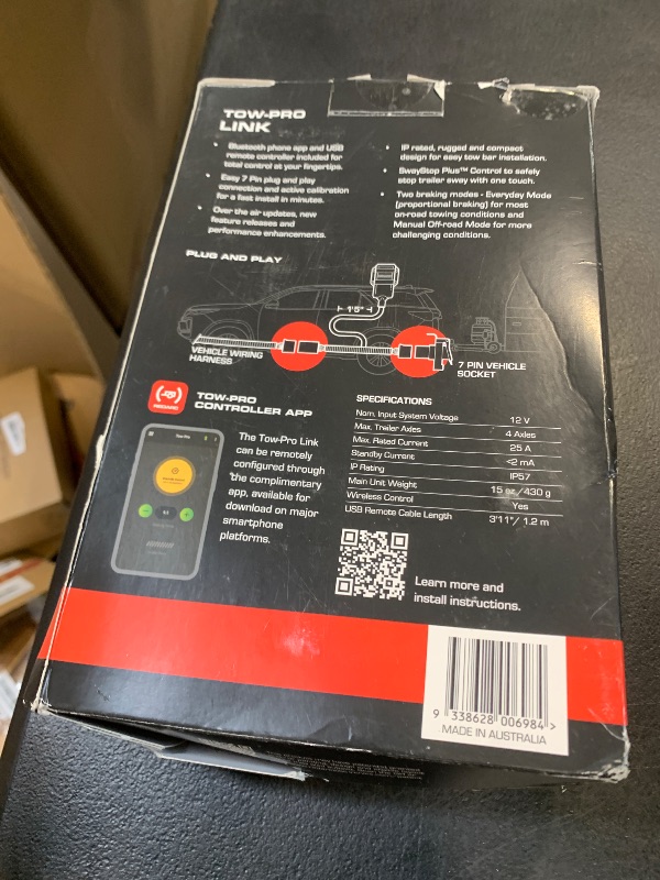 Photo 1 of REDARC Tow-Pro Link Electric Trailer Brake Controller, 6-Axis Sensor Sway Control, Dual Braking Modes, Plug and Play Install for Cars, Trucks, SUVs, Compatible to Tow RV, Camper, Trailer, Boat