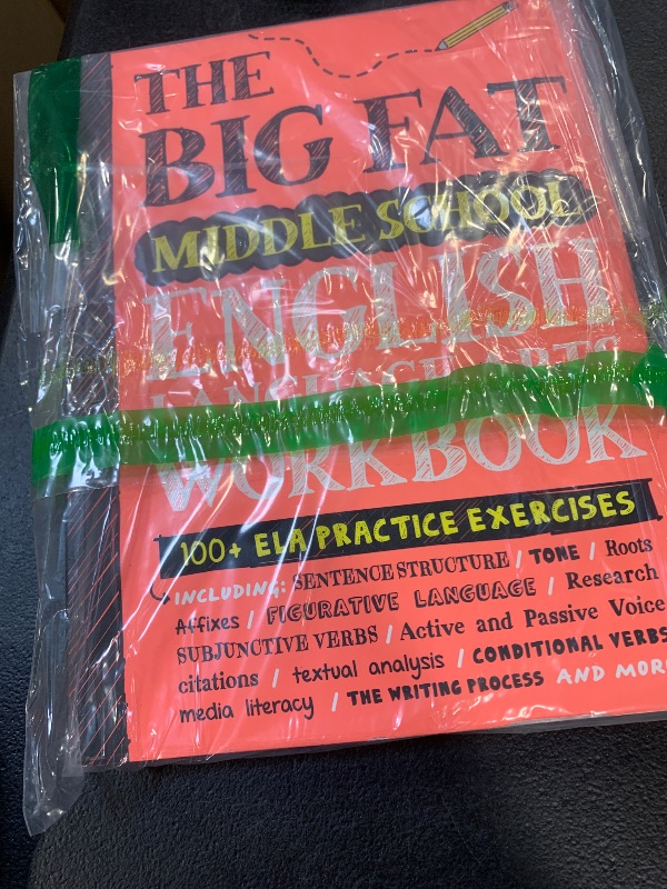 Photo 1 of The Big Fat Middle School English Language Arts Workbook: 100+ ELA Practice Exercises (Big Fat Notebooks)