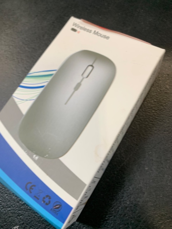 Photo 1 of Wireless Bluetooth Mouse, Rechargeable, LED, Silent, Ultra-thin Design (Bluetooth 5.2 and 2.4GHz USB Receiver) | Portable Computer Mouse for Laptops, iPads, MacBooks and Apple Devices (Black)