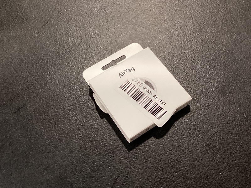 Photo 1 of Apple AirTag (2nd Generation): Tracker for Keychain, Wallet, and More; Locator with Sound; Simple One-Tap Setup with iPhone or iPad; Key Finder with up to 1.5X Precision Finding Range