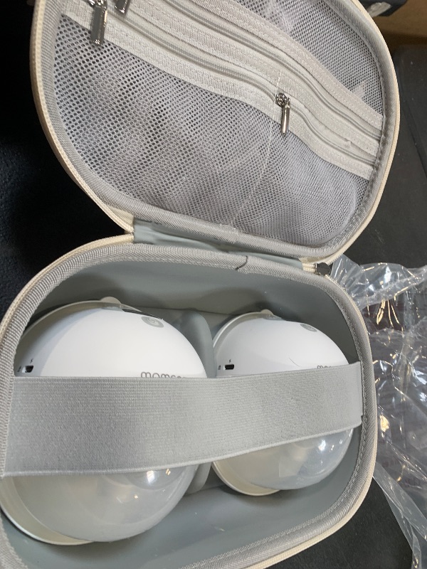 Photo 1 of Momcozy M5 Hands-Free Wearable Breast Pump Without APP, Double-Sealed Flange for Baby-Like Comfort, 3 Modes & 9 Suction Levels, Portable Electric Pump – 24mm, 2-Pack Quill Gray
