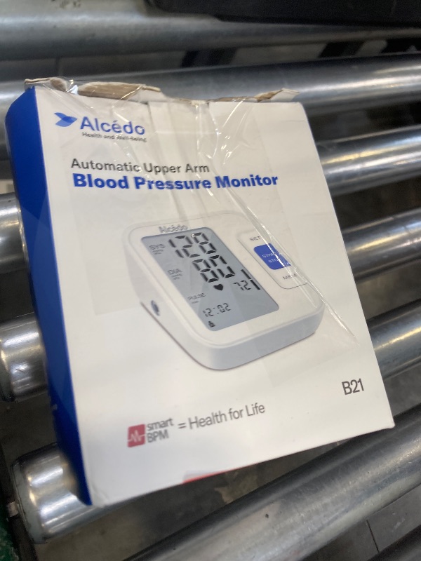 Photo 1 of Alcedo Blood Pressure Monitor for Home Use, Automatic Digital BP Machine with Large Cuff for Upper Arm, LCD Screen, 2x120 Memory, Talking Function