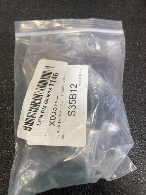 Photo 1 of 12 Pack Tie Down Strap Rings Tie-Down Anchors Hooks for Mounting in The Garage,Metal Tie Down Anchors Rings for Tiedown Attachment Points for Truck,Trailer,Camper