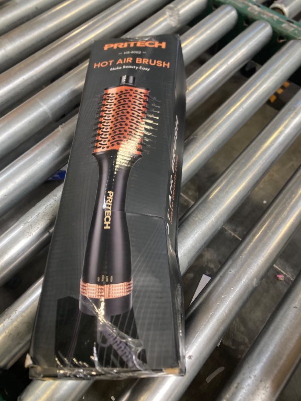 Photo 1 of PRITECH One-Step Volumizer Hair Dryer Brush, 4-in-1 Ionic Hot Air Styler, 1200W Fast Drying, Ceramic Anti-Frizz Blowout Brush for Women, All Hair Types Daily Styling(Champagne Gold)
