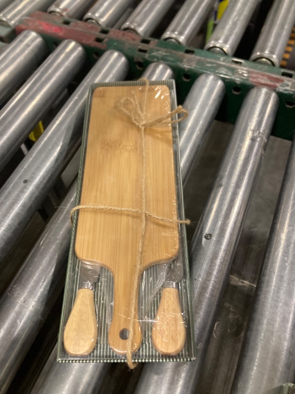 Photo 1 of Cheese Square Wooden Board Gift Set