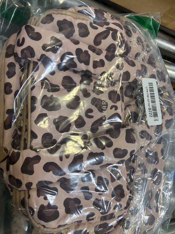 Photo 1 of BAGSMART Lunch Bag Women, Double Deck Insulated Lunch Box, Quilted Puffer Lunch Tote, Leakproof, Durable & Reusable Large Lunch Cooler For Work Picnic Travel Meal Prep, Leopard