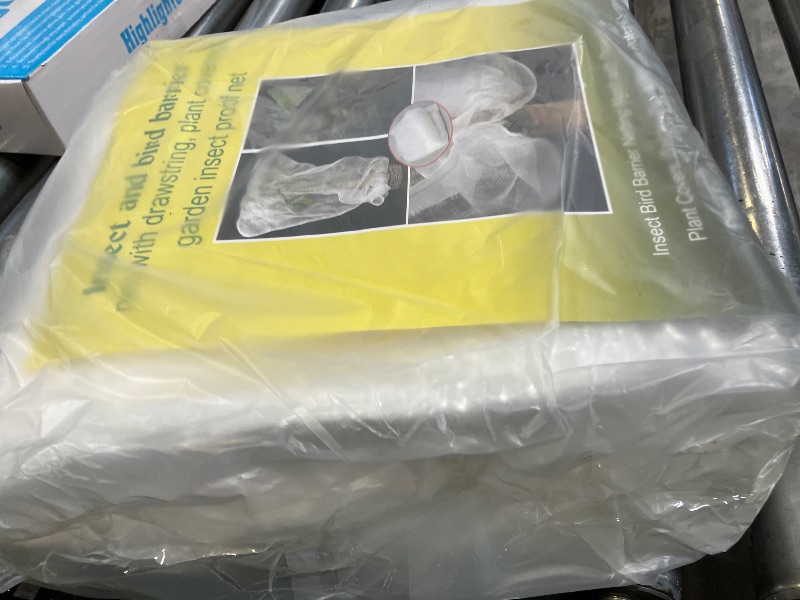 Photo 1 of 2 PCS Large Fruits Tree Netting Cover for Garden 10 x 10 ft Garden Insect Bird Barrier Plant Netting for Tomato Blueberry Bush Netting Covers Deer Cicada Netting Cover Bag with Drawstring