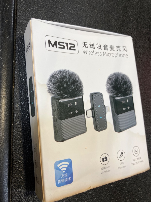 Photo 1 of Kairiyard Mini Wireless Lavalier Microphone for iPhone, iPad, Android Phone, Noise Reduction Plug and Play Magnetic Clip on Lapel Mic for Video Recording Podcast Vlogging