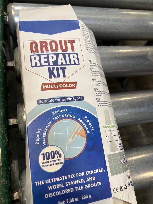 Photo 1 of Tile Grout Repair Kit, White Fast Drying Grout Filler for Bathroom, Kitchen, Shower, Versatile Triple Use with Grout Sealer, Replace Grout Pen for Restore and Renew Tile Joints Line