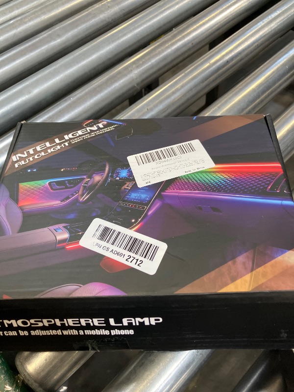 Photo 1 of Dreamcolor Acrylic Interior Car LED Strip Light with Wireless APP, RGB 22 in 1 with 175 inches 612 LEDs Fiber Optic Strip Lights for Car, Dual Zone Symphony Neon Car Ambient Lighting