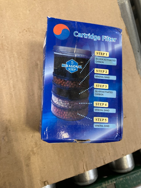 Photo 1 of 5-Stage Replacement Mineral Filter Cartridge for Countertop & Water Coolers. 5 layers of filtration & mineralization. Removes granular impurities to provide a brilliant sparkle in water