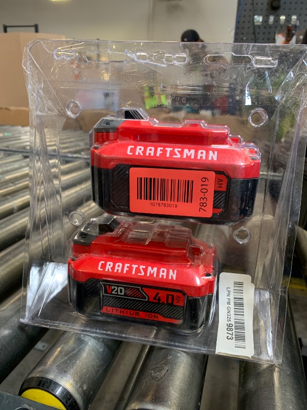 Photo 1 of CRAFTSMAN V20 4Ah Lithium Ion Power Tool Battery 2-Pack (CMCB204-2)