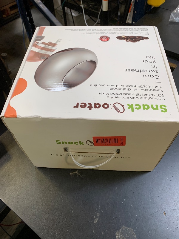 Photo 1 of Aieve Snack Coater Compatible with KitchenAid Tilt-Head Stand Mixer, Chocolate Coating Attachment for Freeze-Dried Strawberries,Almonds,Pistachios & Nuts, Home & Commercial Use,Gift for Father's Day