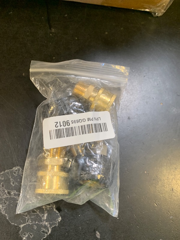 Photo 1 of Tool Daily Pressure Washer Adapter Set, Quick Connect Kit, Metric M22 15mm Female to M22 Male Fitting, 5000 PSI, 4 Pcs