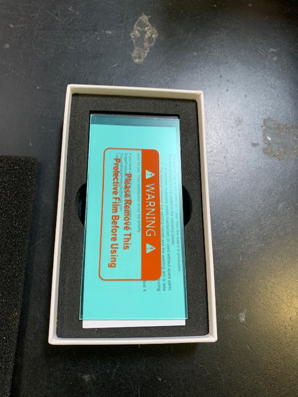 Photo 1 of The Prince 1.0 | Shade 5-13 Adjustable Silver Auto Darkening Welding Lens | 2" x 4 1/4" x 0.33" | Adjusts From Shades 5-13 | Silver Front - Light Blue Weld View | Ridge Products Royal Series