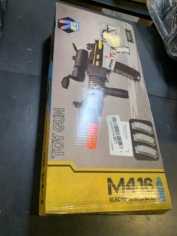 Photo 1 of Realistic Toy Foam Blaster Gun - Electric Sniper Rifle with Scope 120 Soft Bullets 3 Magazines, Automatic Dart Gun for Boy Ages 8-12 Years Old, Indoor Outdoor Gifts for Adult Kid Christmas Birthday
