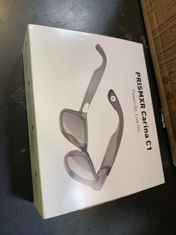 Photo 1 of PRISMXR Carina C1 Mini Power Bank for RayBan Meta Glasses, Ultra-Slim Magnetic Charger, 12H Extra Power Portable Battery Pack with Snap-on Cable (for Wayfarer Large, Not for Wayfarer Regular)