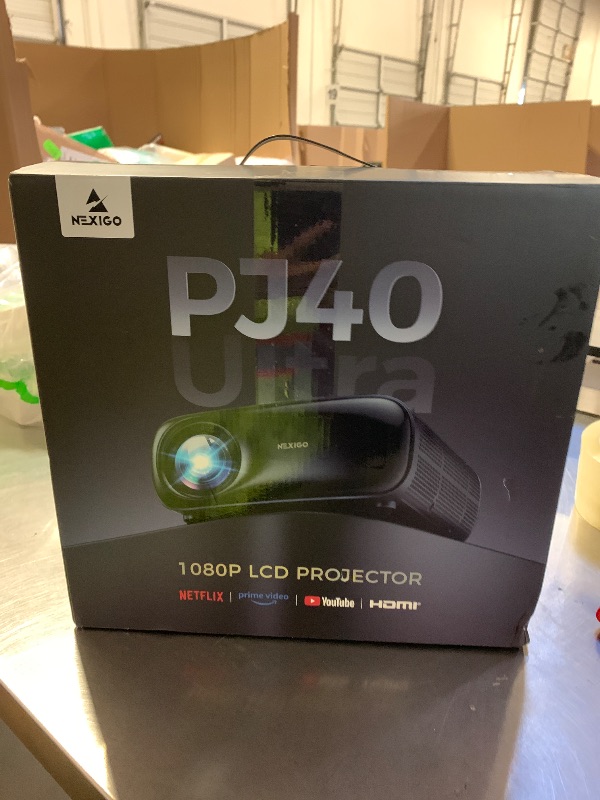 Photo 1 of NexiGo PJ40 Ultra Outdoor Projector, Compatible with Netflix/YouTube/Prime Video, 800 ANSI Lumens, AI Image Enhancement, Native 1080p Video Projector, 20W Speaker, Auto Keystone