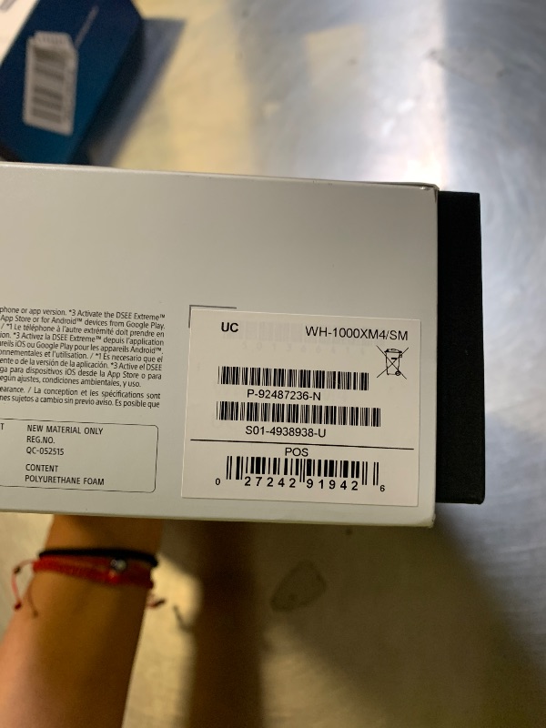 Photo 1 of Sony WH-1000XM4 Wireless Premium Noise Canceling Overhead Headphones with Mic for Phone-Call and Alexa Voice Control, Silver WH1000XM4