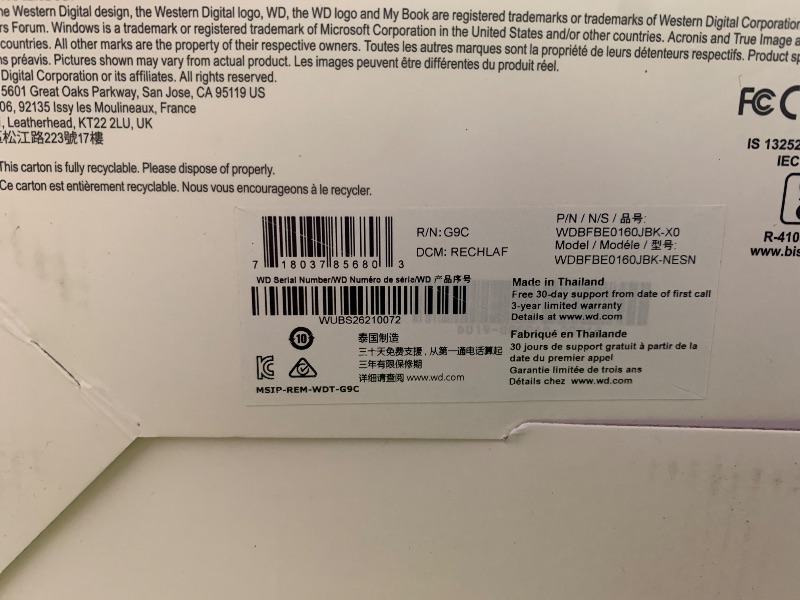 Photo 1 of WD 16TB My Book Duo Desktop RAID External Hard Drive HDD, USB 3.1, With Password Protection and Auto Backup Software - WDBFBE0160JBK-NESN