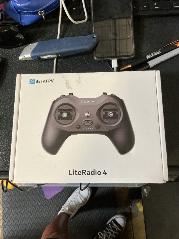 Photo 1 of BETAFPV LiteRadio 4 Radio Transmitter Remote Controller, 10-CH Adjustable, Support Bluetooth Connection, FPV Simulator, Built-in 2000mAh 1S Lipo Up to 8H, for Drone/Robot/Fixed-Wing/Drone Soccer-ELRS