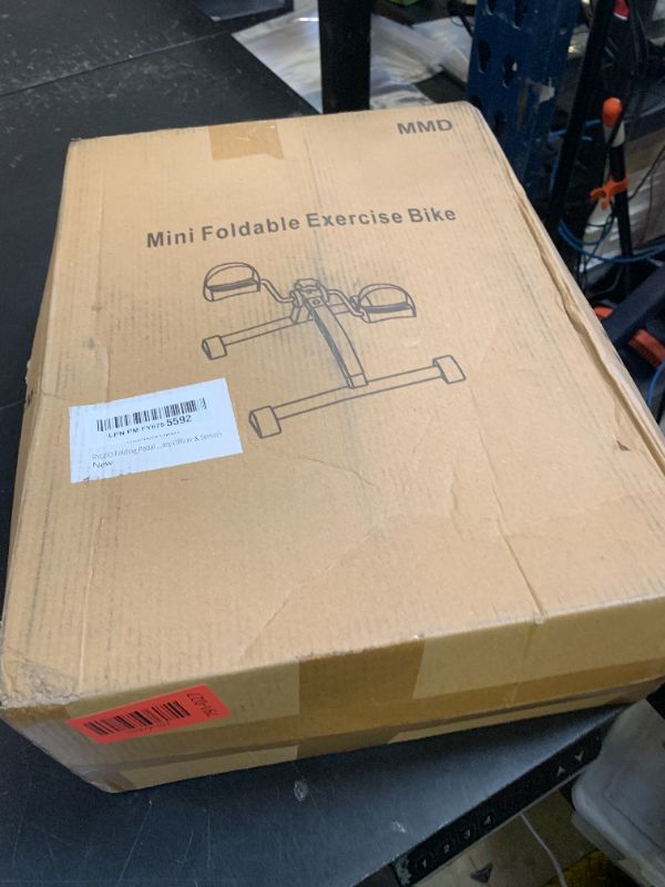 Photo 1 of RYGEO Folding Pedal Exerciser Mini Exercise Bike Under Desk Bike for Arms and Legs Workout, Portable Desk Bike Peddler Machine for Sedentary Officer & Seniors