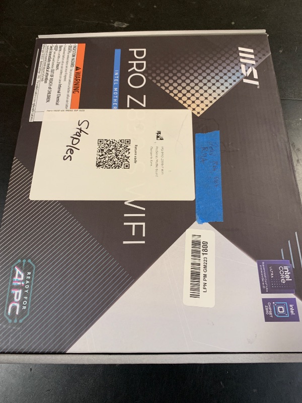 Photo 1 of MSI PRO Z890-P WiFi ProSeries Motherboard (Supports Core Ultra Series 2 Intel Processors, LGA 1851, DDR5, PCIe 5.0, M.2, SATA, 5Gbps LAN, USB Type-C, Wi-Fi 7, Bluetooth 5.4, Thunderbolt 4, ATX)