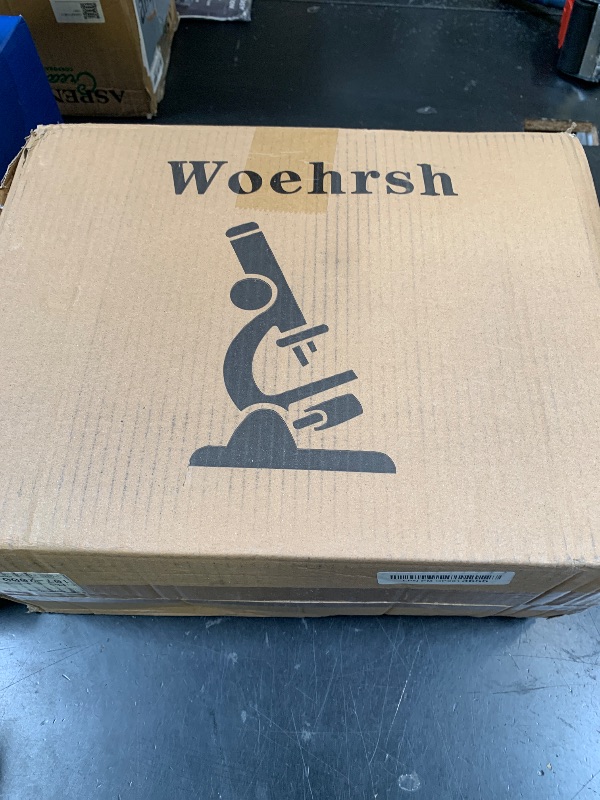 Photo 1 of Woehrsh Microscopes for Adults WF10x and WF25x eyepieces Compound Microscope with Microscope Slides, Microscopes Kit for Kids Students Home School (Monocular Microscope with Big Bundle)