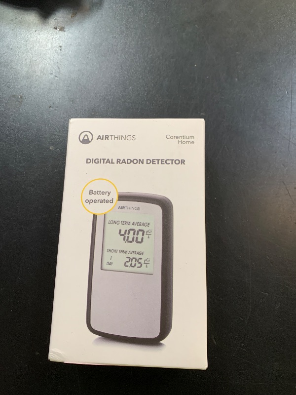 Photo 1 of Airthings Corentium Home Radon Detector 223 Portable, Lightweight, Easy-to-Use, (3) AAA Battery Operated, USA Version, pCi/L