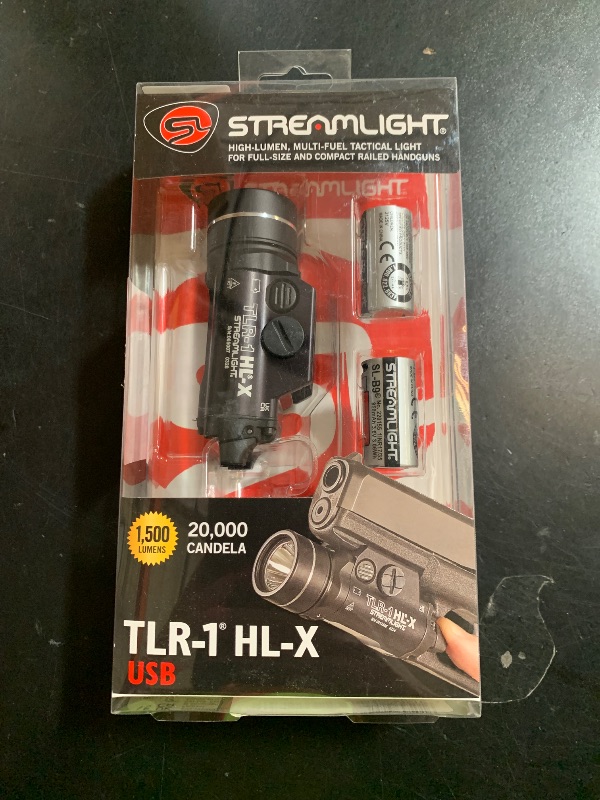 View 2 of Streamlight 69501 TLR-1 HL-X USB 1500-Lumen 15000-Candela Rechargeable Rail-Mounted Tactical Weapon Light with Specific Compatibility Rail Locating Keys, Black