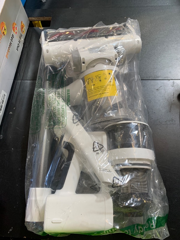 Photo 1 of Comvtu Cordless Vacuums, 80,000PRM Powerful Motor Vacuum Cleaner and 2200mAH Rechargeable Battery up to 35 Mins Worktime, 2 Adjustable Modes, Detachable Parts, Wireless Stick Vacuum (Cloud White)