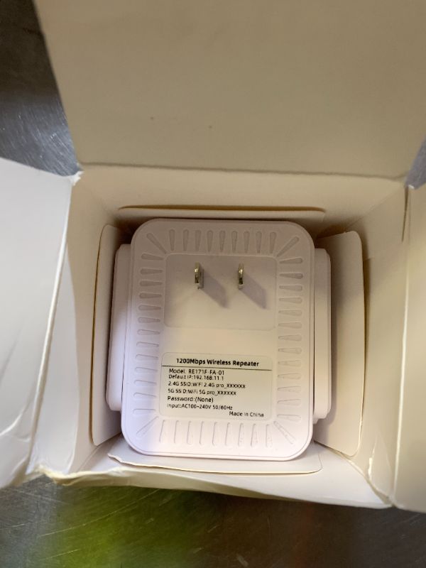 Photo 1 of 1200Mbps WiFi Extender Signal Booster for Home, Dual Band 5GHz/2.4GHz Wireless Internet Repeater with 4 External Antennas, Covers Up to 3600 Sq.ft & Supports 80 Devices, AP Mode with Ethernet Port
