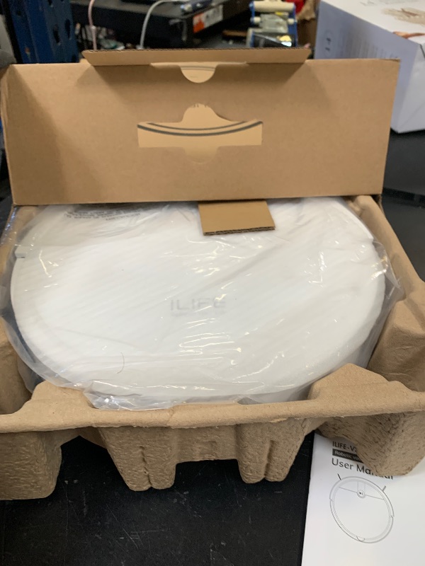 Photo 1 of ILIFE V2 Robot Vacuum Cleaner, Tangle-Free Suction, 120 Mins Runtime, Slim, Self-Charging Robotic Vacuum Cleaner, Ideal for Pet Hair and Hard Floors