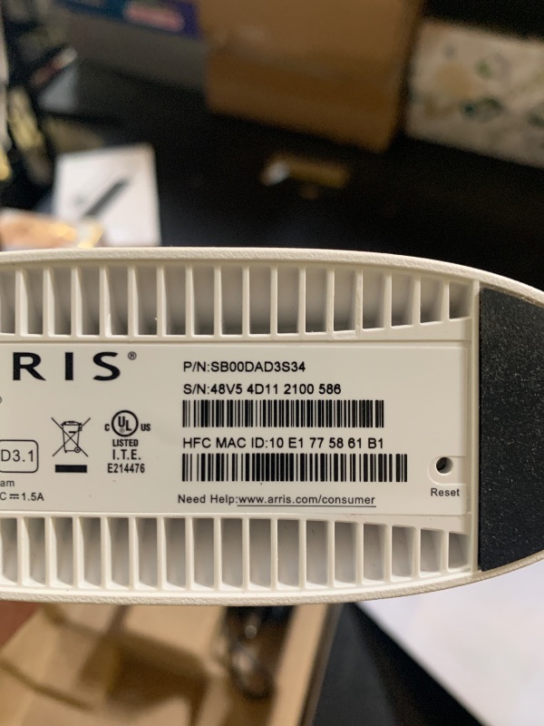 Photo 1 of Arris Surfboard S34 DOCSIS 3.1 Multi-Gig Cable Modem | 2.5Gbps + 1Gbps Ethernet Ports | Compatible with Xfinity, Cox, Spectrum | Next Gen Upstream | Modem Only, Router Required
