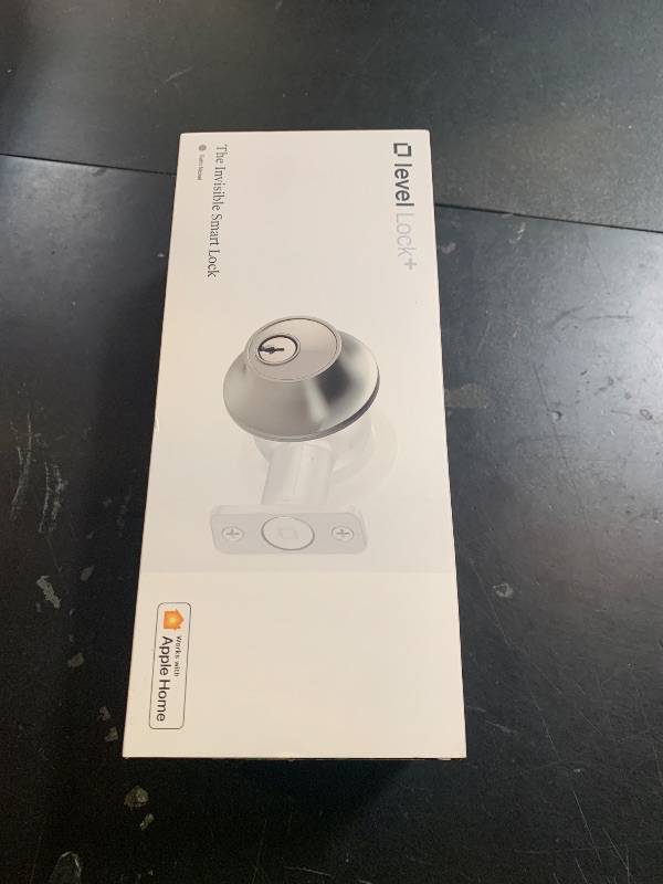 Photo 1 of Level Lock+ WiFi Deadbolt Smart Lock - World's Smallest Smart Lock Plus Apple Home Key - Lock/Unlock Anywhere - Level App for iOS & Android - Works with Apple Home, Alexa, GoogleHome (Satin Nickel)