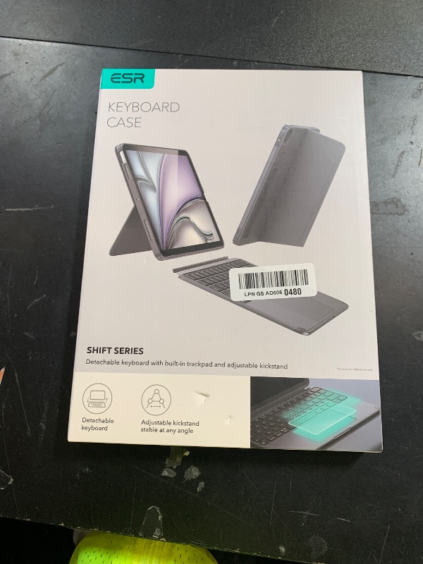 Photo 1 of ESR for iPad Air 11 Inch Case with Keyboard M4/M3/M2 (2026/2025/2024) & Air 5th/4th Gen Shift Keyboard Case, Magnetic Detachable Keyboard, Portrait/Landscape Modes, Click-Anywhere Trackpad, Dark Gray