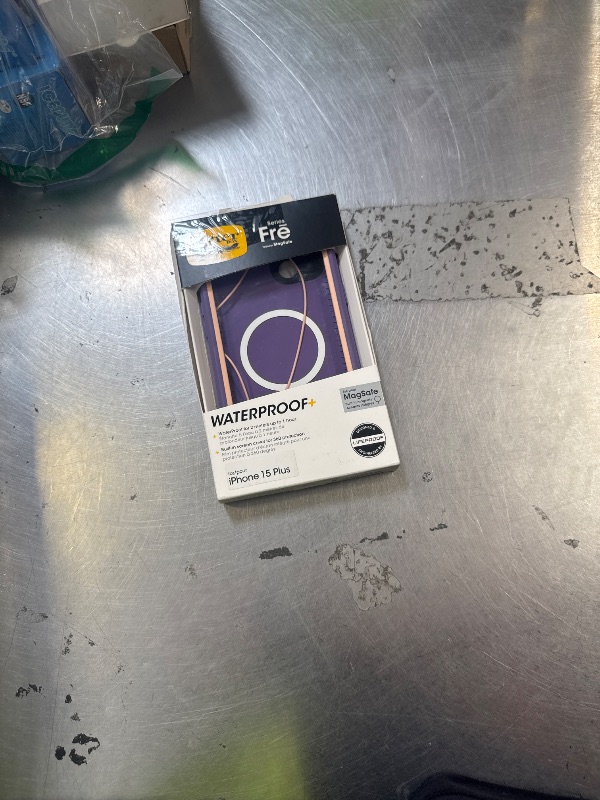 Photo 1 of OtterBox iPhone 15 Plus and iPhone 14 Plus FR? Series Waterproof Case with MagSafe (Designed by LifeProof) - RULE OF PLUM (Purple), waterproof, 60% recycled plastic, sleek and stylishLPNPMGP1816191
