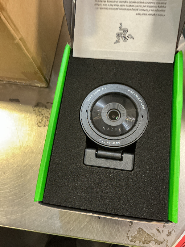 Photo 1 of Razer Kiyo Pro Webcam for Streaming, Gaming, Video Calls: Full HD 1080p 60FPS - Adaptive Light Sensor - HDR Enabled - Wide Angle Lens with Adjustable FOV - Works with OBS, Xsplit, Twitch, Zoom, Teams