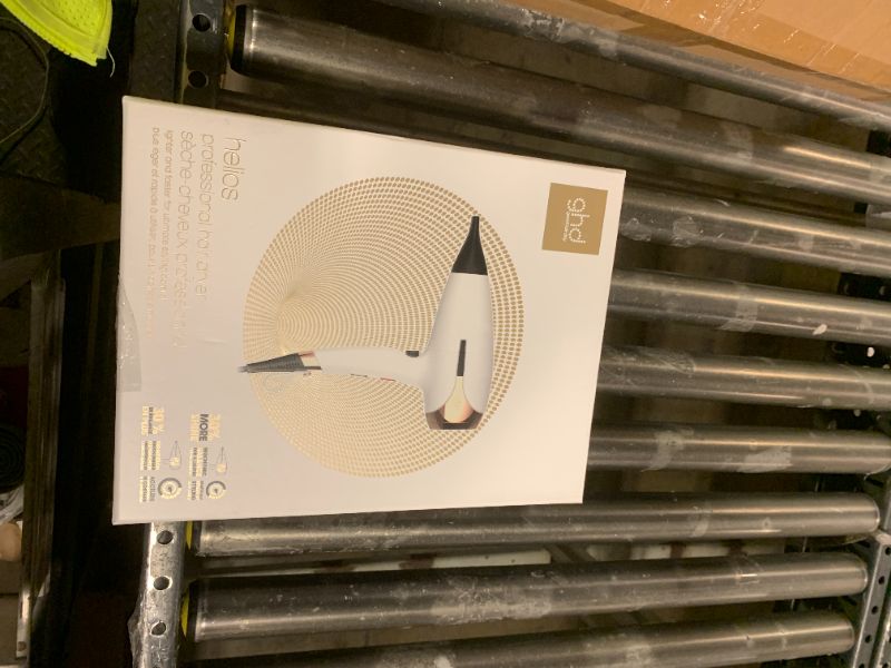 View 2 of ghd Helios Professional Hair Dryer - Advanced 1875W Blow Dryer with Aeroprecis Technology, 75mph Airflow, Ionic Frizz Control, More Shine, Lightweight Design and Low Noise - White