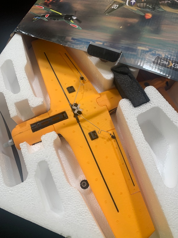 Photo 1 of volantexrc RC Plane for Beginners, 4CH WWII RC Airplane T28 Trojan with Aileron, 2.4Ghz Remote Control Plane with Xpilot Self Righting&One Key Aerobatic for Adults (761-9 RTF Yellow)