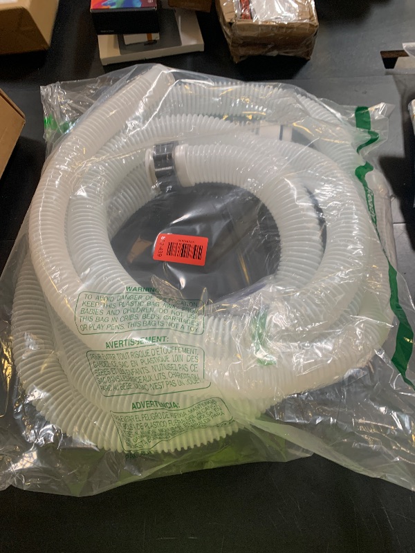 Photo 1 of Conderyang 1.5" 15ft EVA Pool Professional Hose with External Male Threads for Above Ground Pools Pump Replacement Hose Pool Supply for Cleaner Kit Heavy Duty Hoses Filter Connection Hoses(White)
