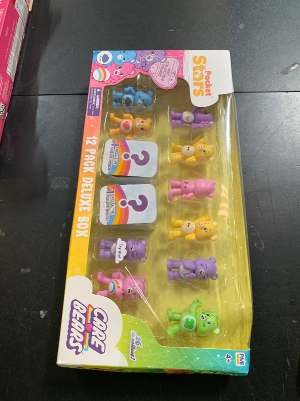 Photo 1 of Care Bears Mini Collectible Figures | 12 Pack Deluxe Box | 12 Surprise Mini Figures with 2 Rare Hidden | Official Bears Collectibles by PMI Kids World | Assortment A to C (Assortment A)