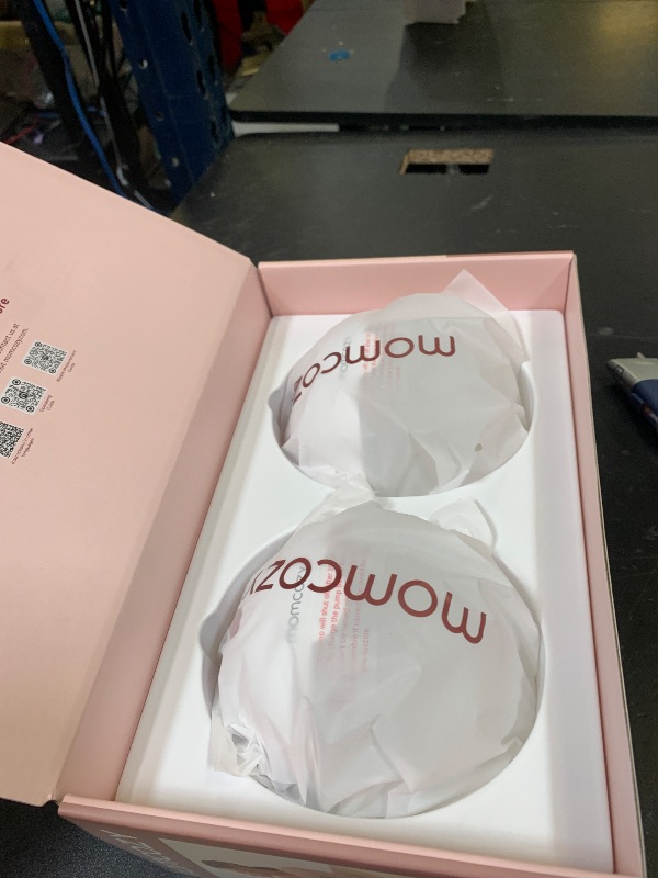 View 2 of Momcozy M5 Lite Hands-Free Wearable Breast Pump, DoubleFit Flange for Baby-Like Comfort, 3 Modes & 9 Suction Levels, No Flange Insert or Hard Carry Case, 24mm, 2-Pack, Cozy Red