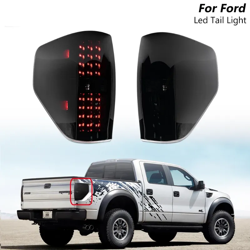 Photo 1 of Smoked Led Rear Brake Tail Light Parking Reverse For 09-14 Ford F150 SVT Raptor