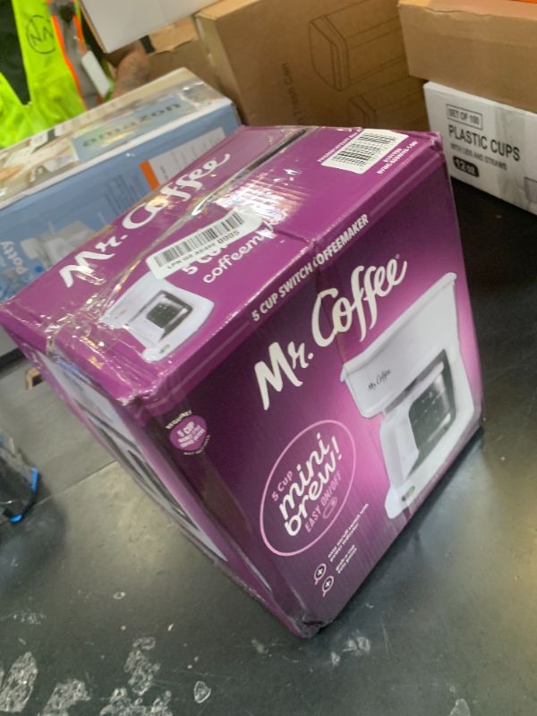 Photo 1 of Mr. Coffee 2134286 ® 5-Cup Mini Brew Switch Coffee Maker, White