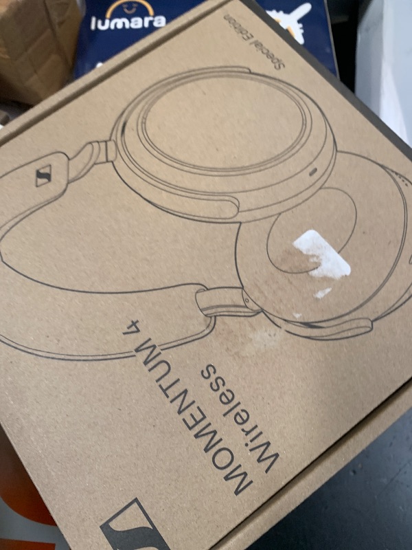 Photo 1 of Sennheiser Consumer Audio Momentum 4 Wireless Headphones - Bluetooth Headset for Crystal-Clear Calls with Adaptive Noise Cancellation, 60h Battery Life, Lightweight Folding Design - Black/Copper