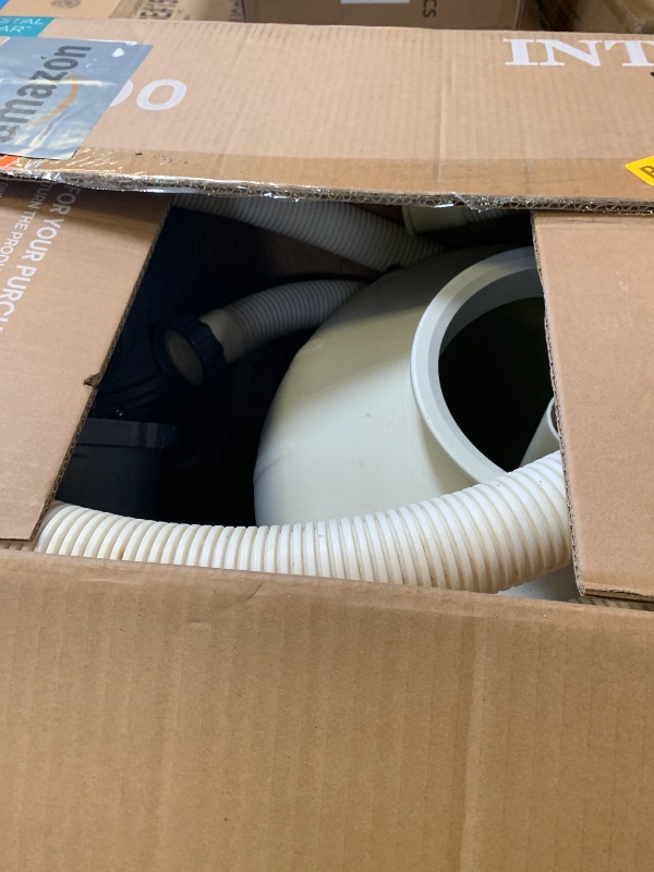 Photo 1 of INTEX 3,000 GPH Krystal Clear Sand Filter Pump for Above Ground Pools, Swimming Pool Pump with Automatic Timer - Improved Circulation, Filtration, & Clarity