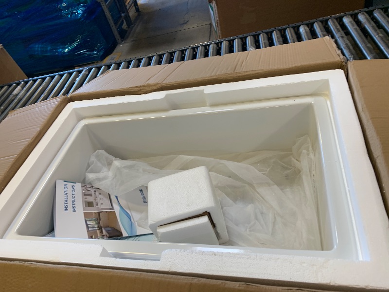 Photo 1 of 30 White Undermount Kitchen Sink, Hugsleek Topmount & Undermount Kitchen Sink 30x18 inch White Porcelain Ceramic Fireclay Sinks Dual Mount Accessories Single Bowl Under Counter Sinks Basin Drop In